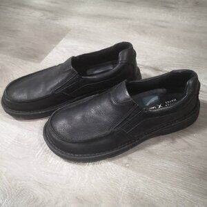 Denver Hayes Quad Comfort Men's Size 9.5 Black Full Grain Leather Upper Loafers